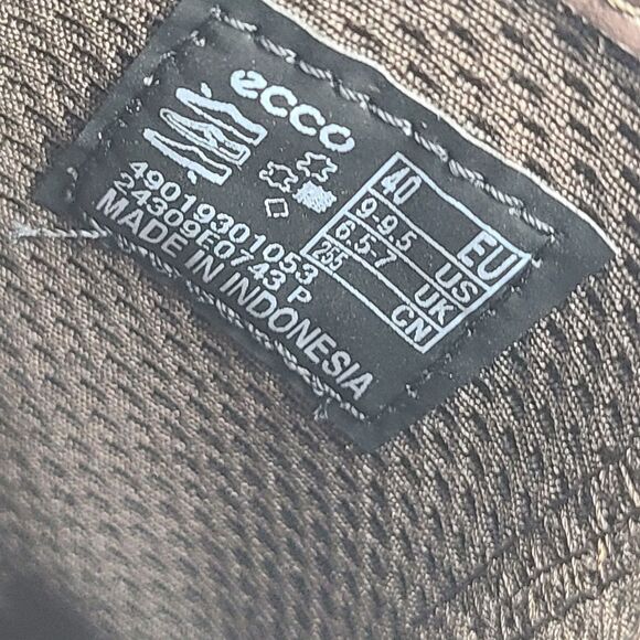 ECCO Modtray HYDROMAX TrayTech Brown Leather Ankle Boot Women Size 9-9.5 40 NEW - Picture 10 of 13